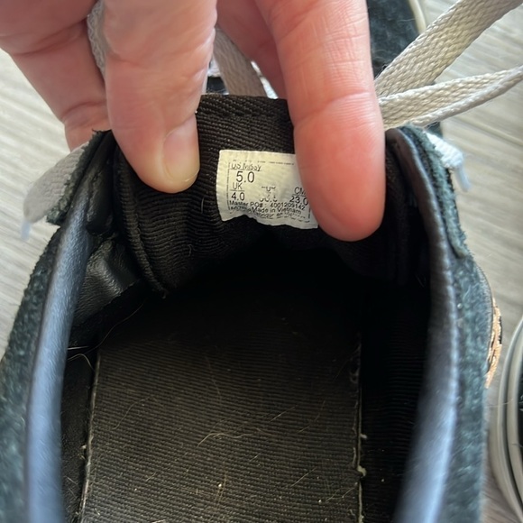 Cheetah Print Stripe Black and White Vans Size 5 - Picture 8 of 8